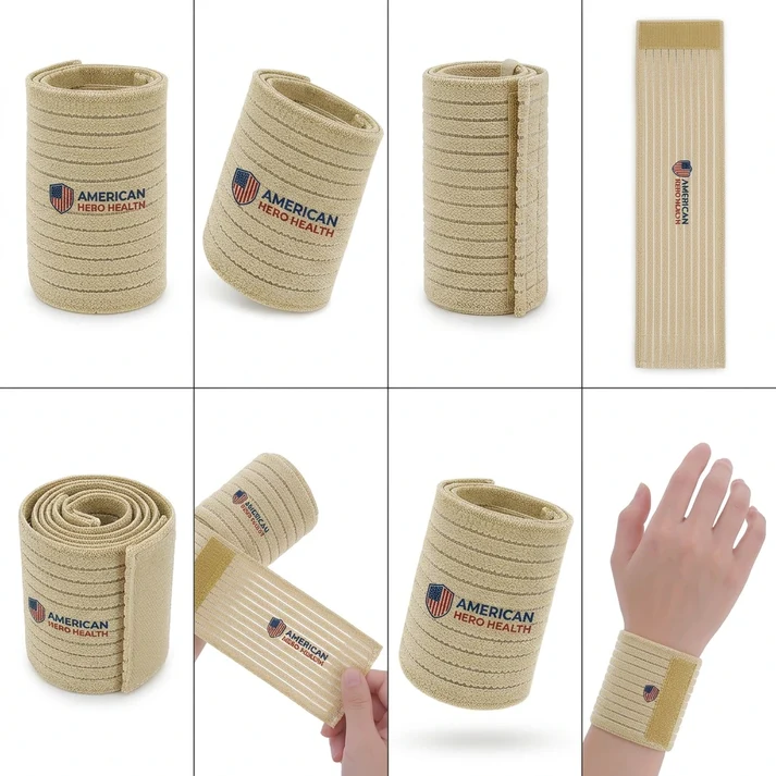 Adjustable Elastic Wrist Support Wrap — 2 Pack view 2